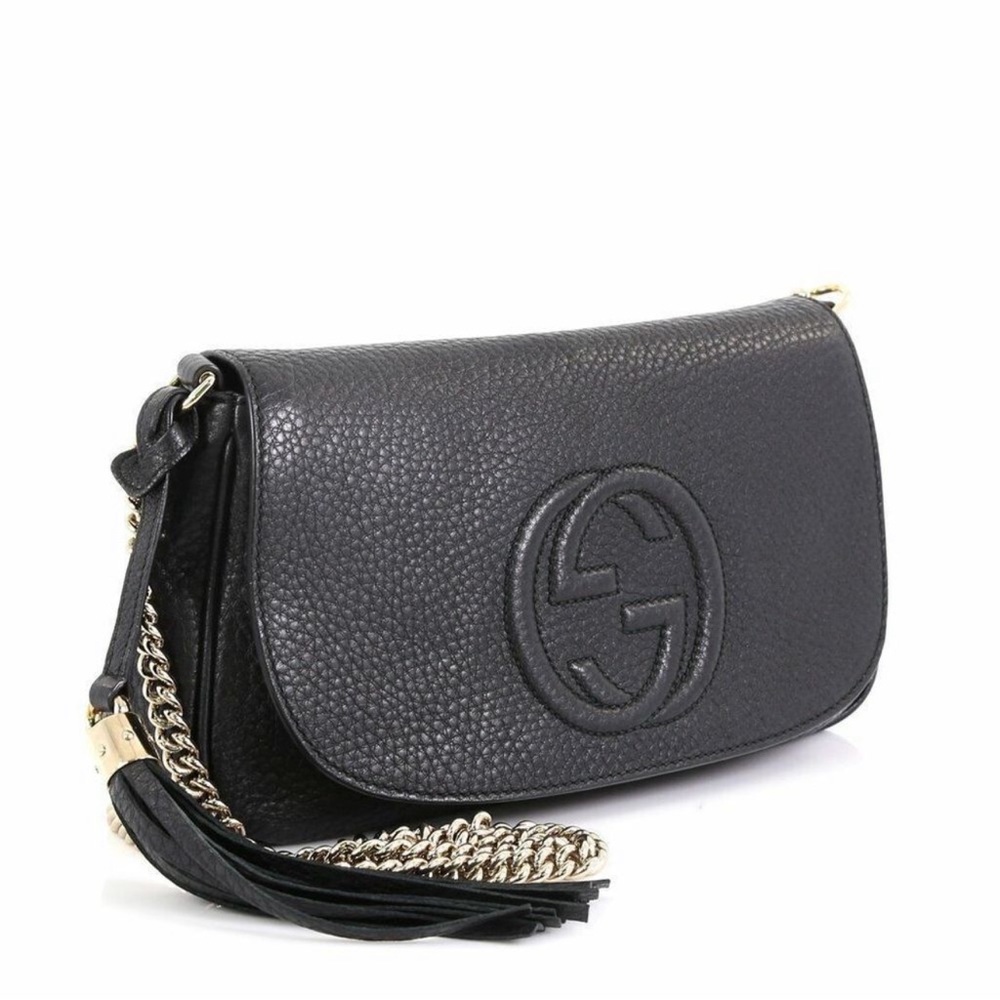 Gucci Soft Leather Soho Crossbody Bag (Authentic)